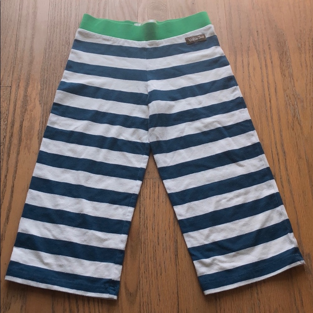 Matilda Jane Size 4 Blue White Striped Capris